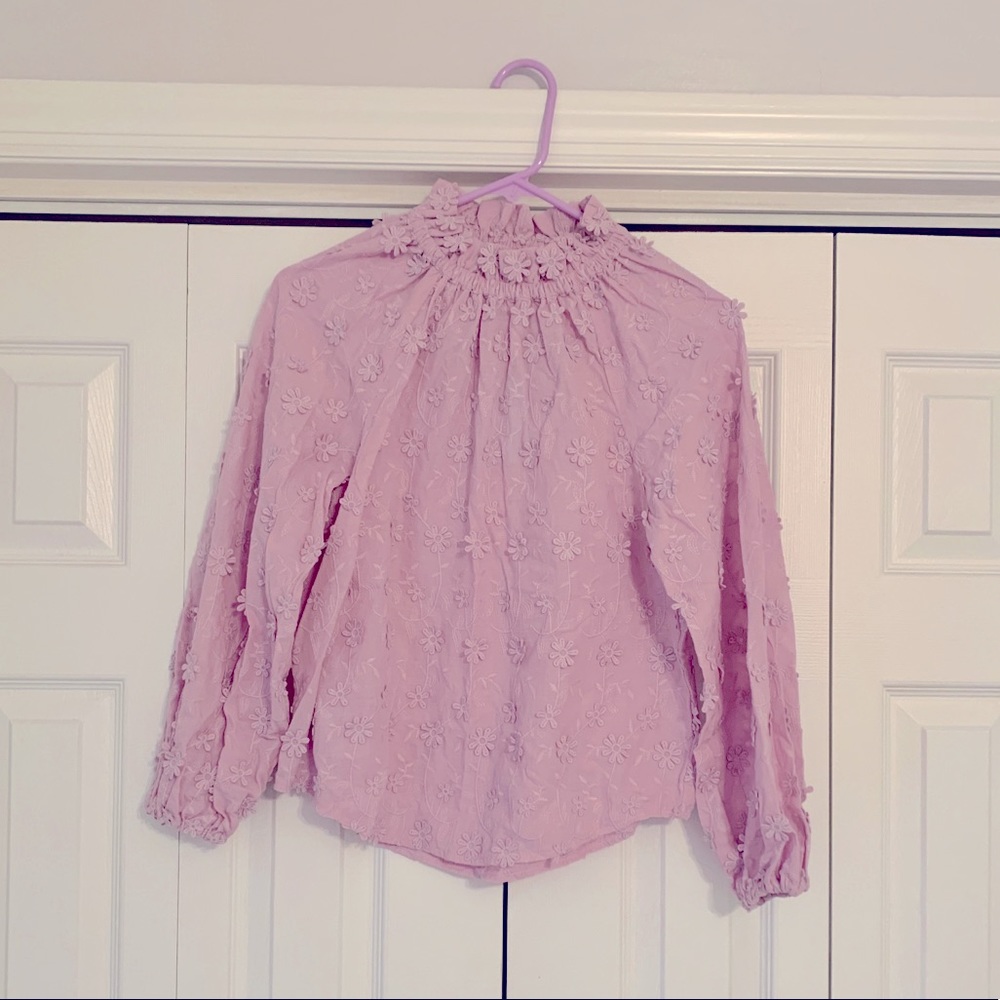 Ann Taylor Lavender Blouse